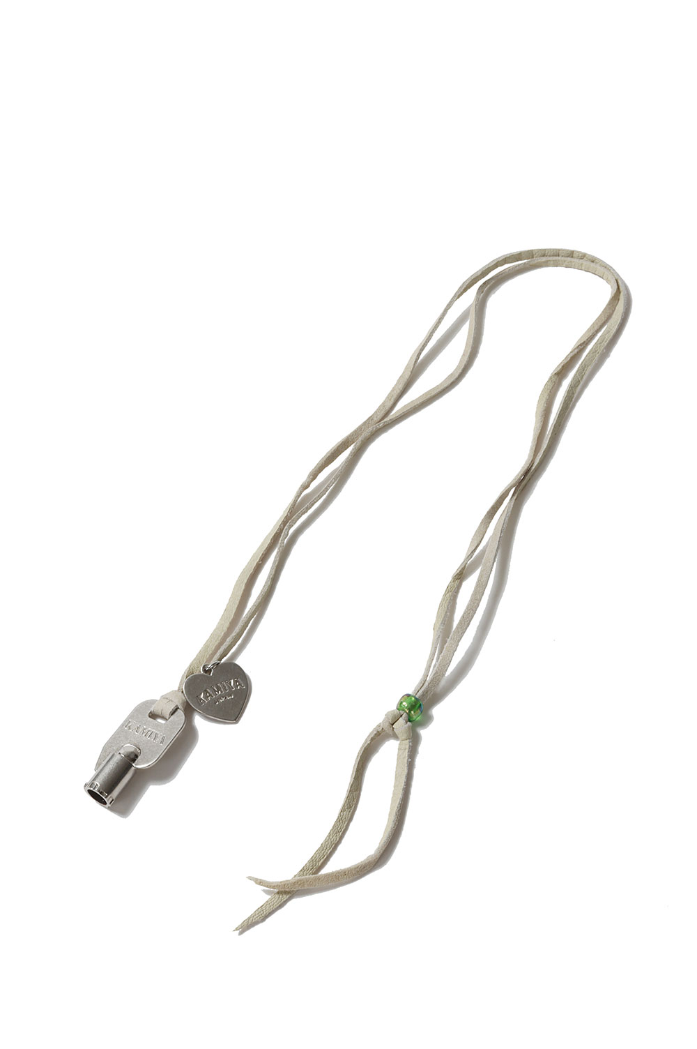Key Charm Leather Necklace - SILVER (G15AC212) KAMIYA(カミヤ)