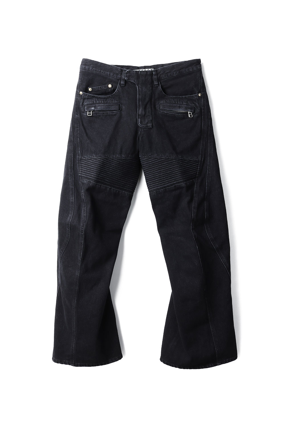 3D TWISTED MOTO JEANS - FADED BLACK (NF252P05A) NVRFRGT(ネヴァーフォーゲット)
