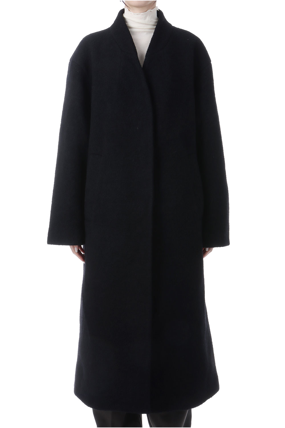 ジャケット・アウター anuke Collarless Cocoon Coat ànuke online store（アンヌーク） / Collarless Cocoon