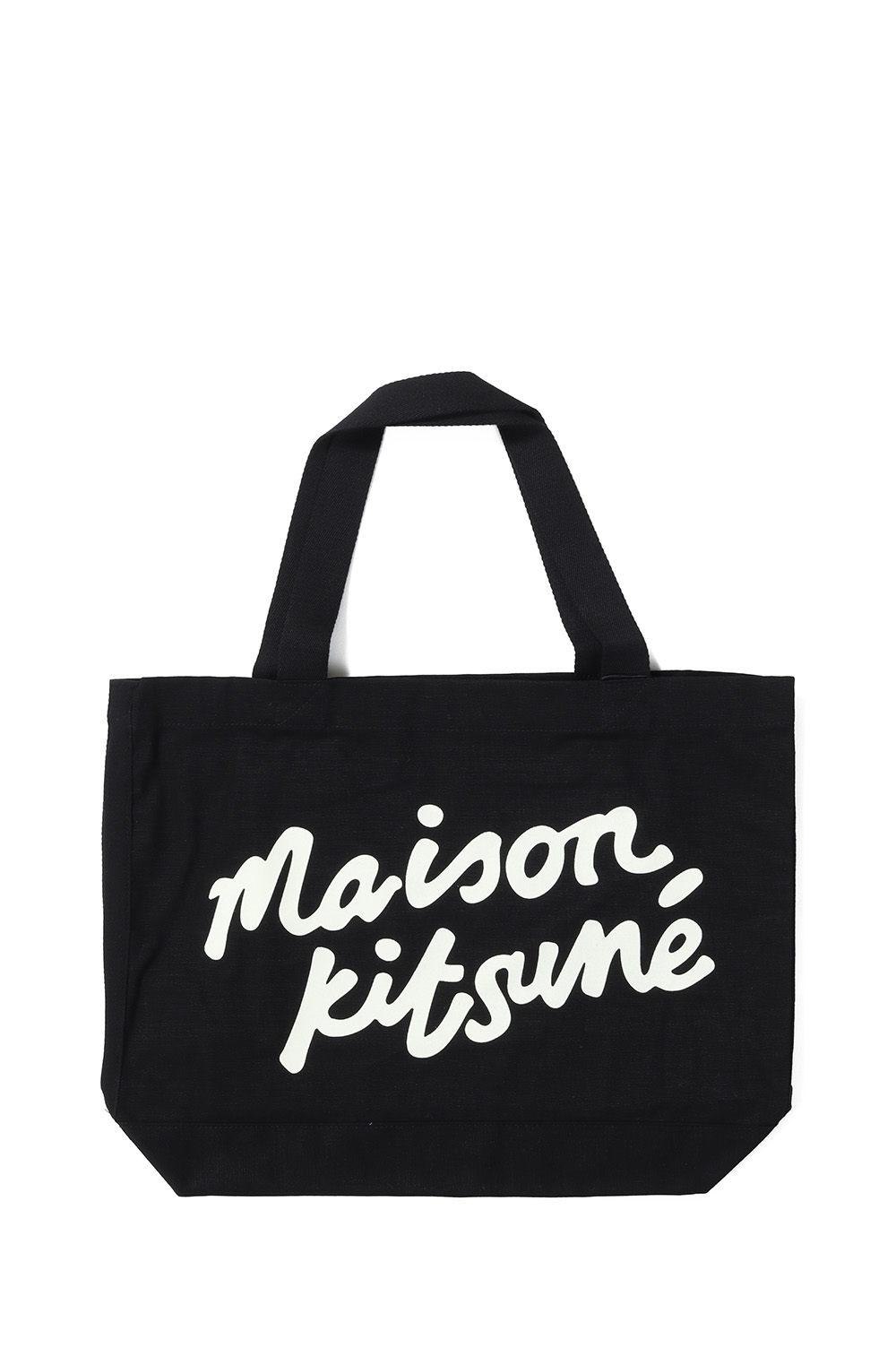 【P10倍】MAISON KITSUNE HANDWRITING TOTE - BLACK (PW05124WW9042) Maison Kitsune -Women-(メゾンキツネ)