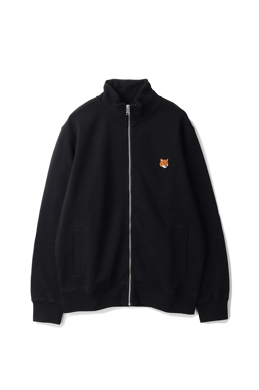【P10倍】FOX HEAD ZIPPED REGULAR SWEATSHIRT - BLACK (PM02134KM0340) Maison Kitsune -Men-(メゾンキツネ)