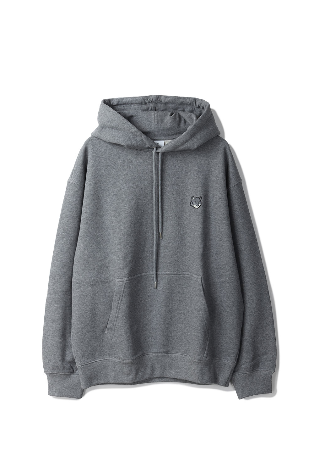 【P10倍】FOX HEAD COMFORT HOODIE - MEDIUM GREY MELANGE (PM00703KM0341) Maison Kitsune -Men-(メゾンキツネ)