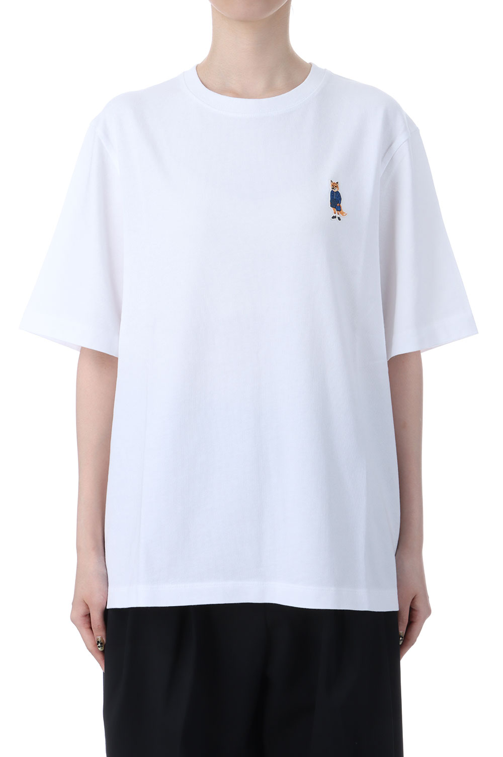 DRESSED FOX COMFORT TEE-SHIRT - WHITE (PW00121KJ0119) Maison Kitsune -Women-(メゾンキツネ)