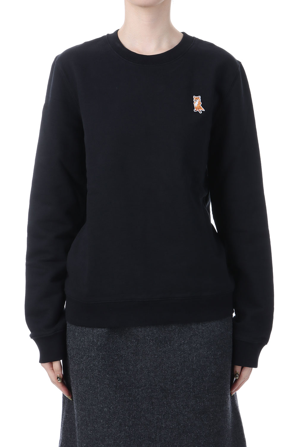 【P10倍】LADY FOX REGULAR SWEATSHIRT - BLACK (PW00320KM0340) Maison Kitsune -Women-(メゾンキツネ)