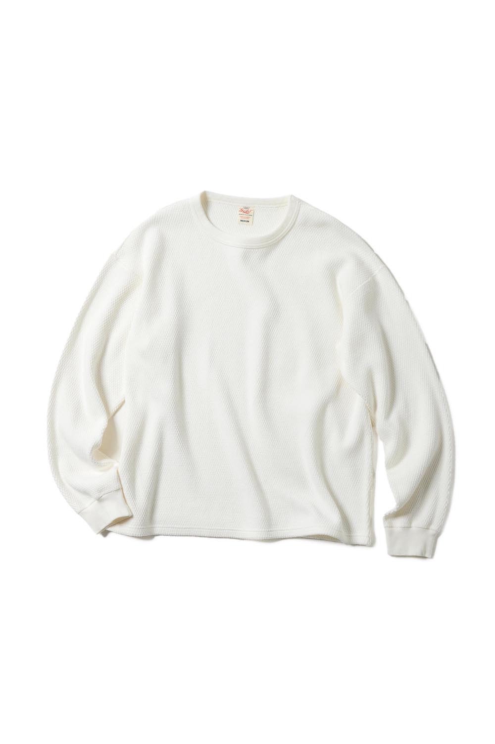 HEAVY THERMAL REGULAR L/S SHIRT - WHITE (GL69485) Gold(ゴールド)