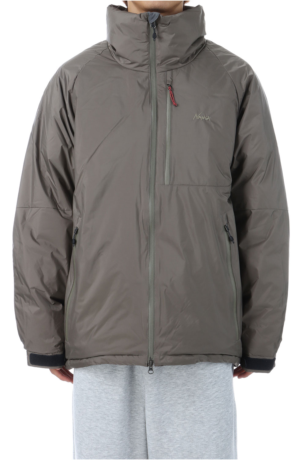 AURORA TEX STAND COLLAR DOWN JACKET - M.GRAY (ND2441-1A002) NANGA(ナンガ)