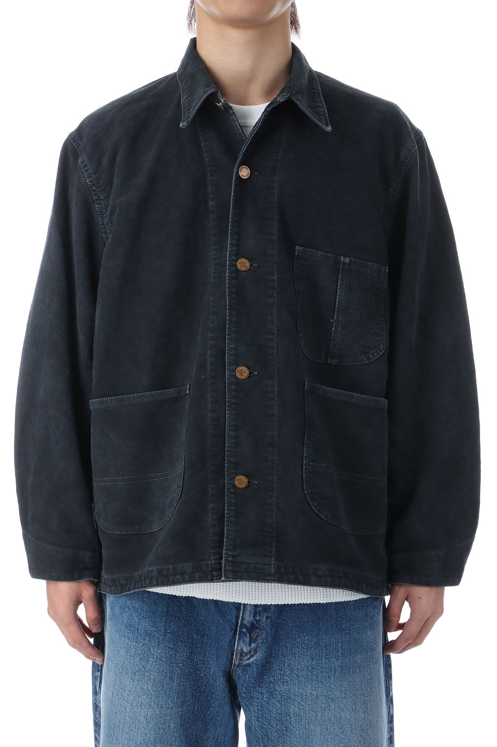 Mole Skin Coverall - BLACK (RN29373043) Remi Relief(レミレリーフ)