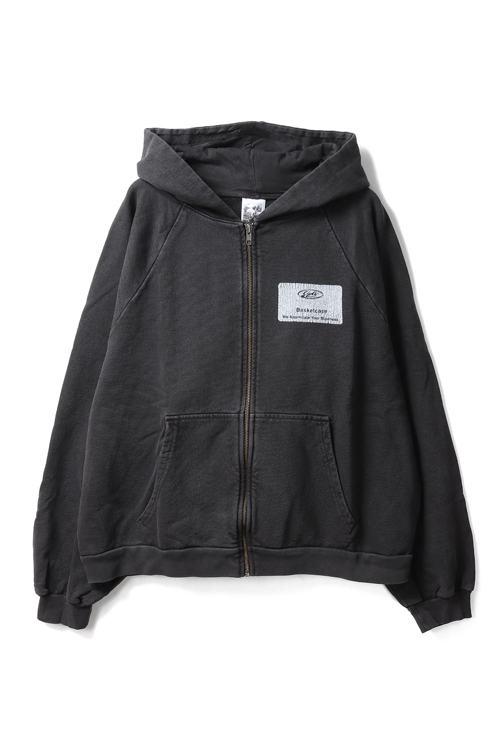 UGLY, zip-up hoodie / VINTAGE BLACK Basketcase(バスケットケース)