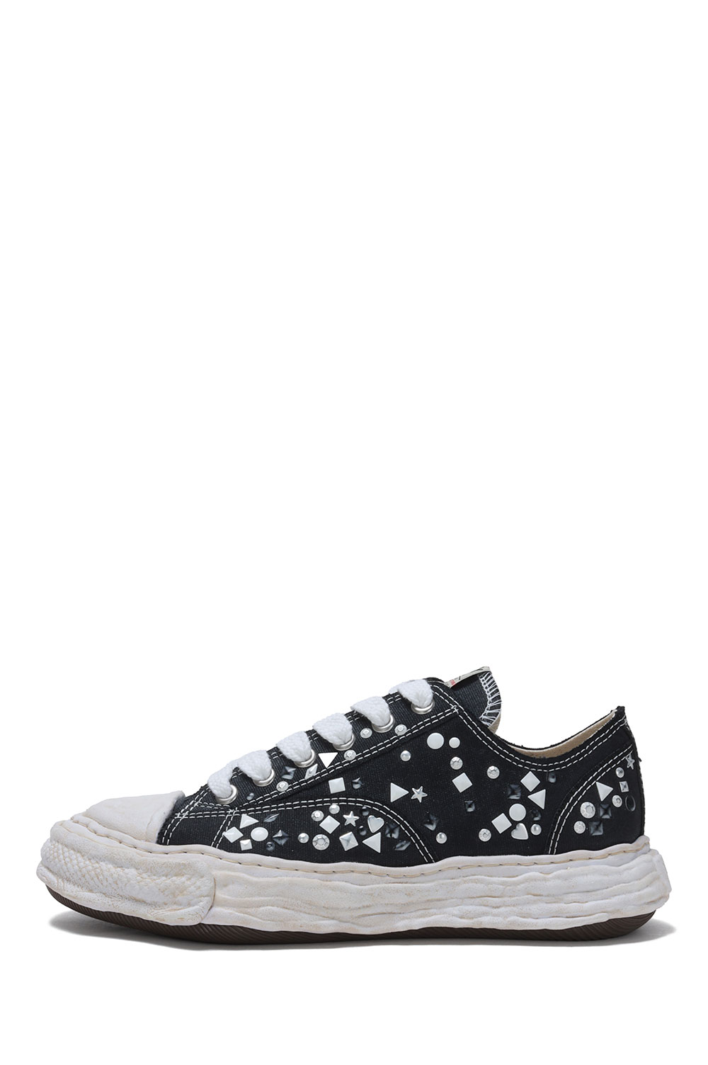 【P10倍】PETERSON23 / embellished canvas  Low -Top / BLACK (A16FW724) MIHARA YASUHIRO(ミカラ ヤスヒロ)