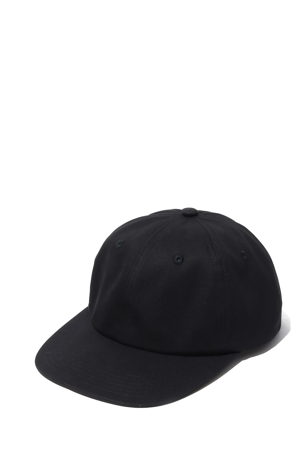 COTTON GABA 6PANEL CAP - BLACK (MEYYYY108C) Kijima Takayuki(キジマタカユキ)