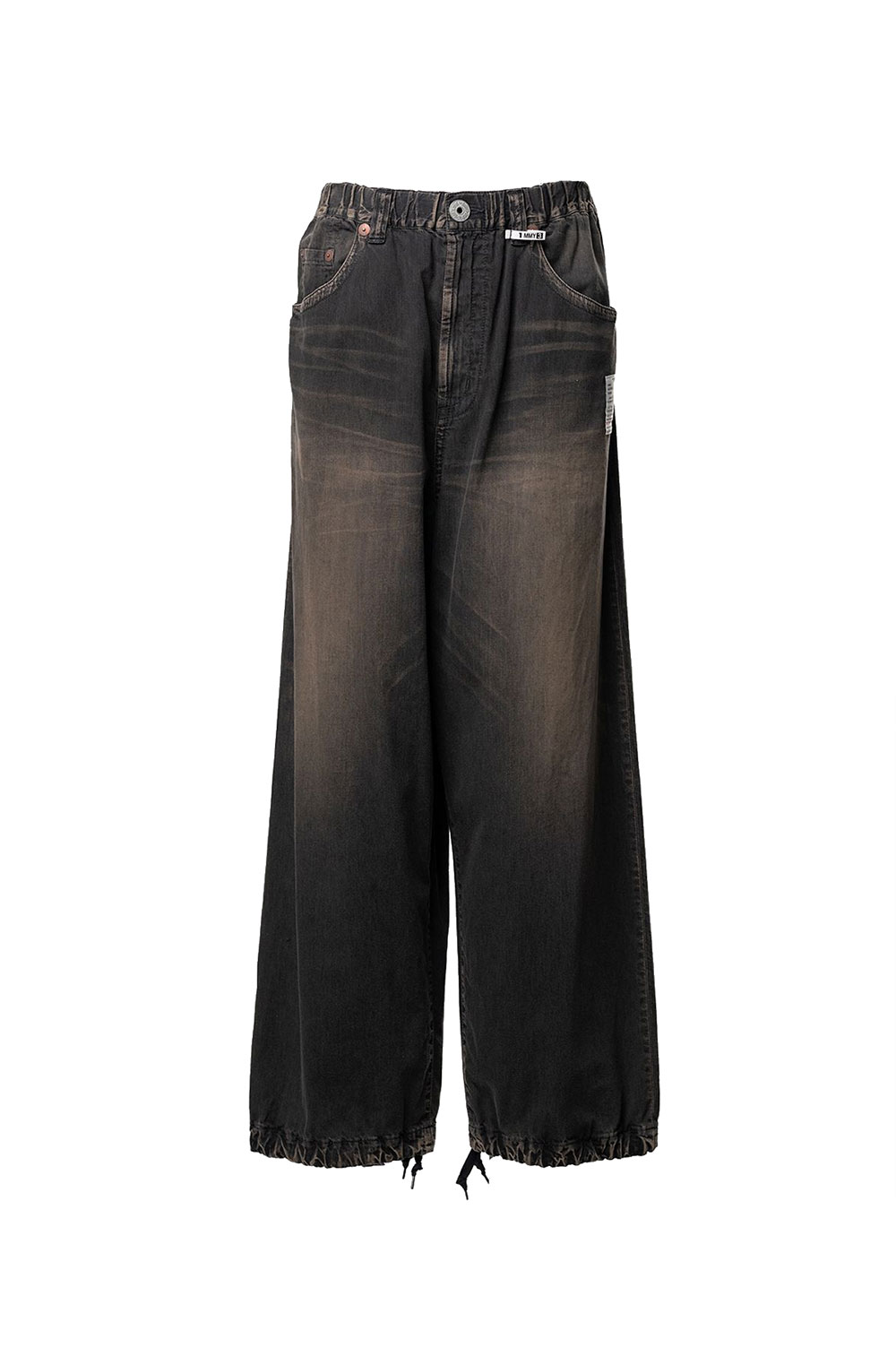 LIGHT WIDE JEANS / BLACK (J16PT123) MIHARA YASUHIRO(ミハラ ヤスヒロ)