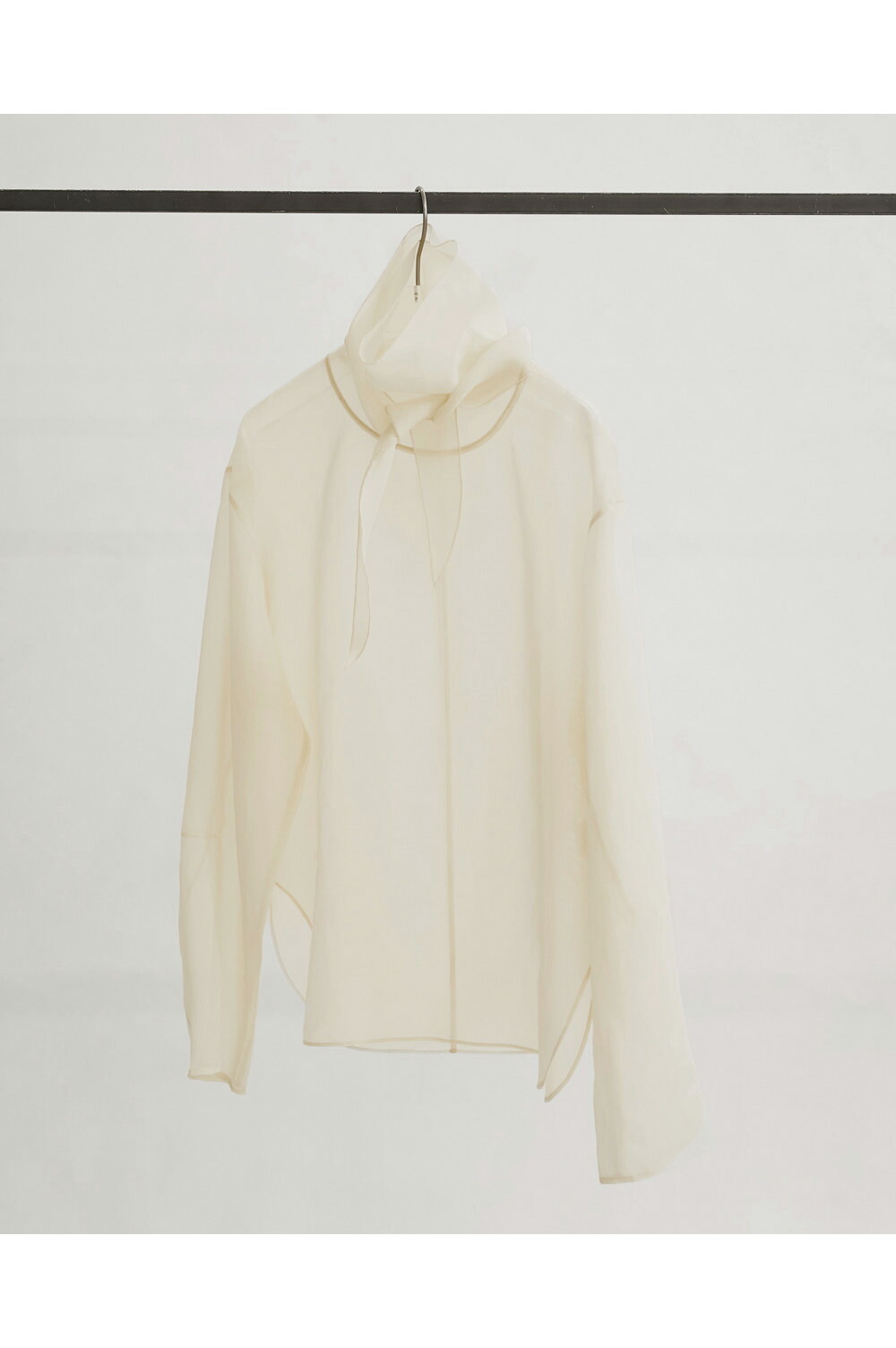 Sheer Tie Blouse - ECRU (12610415) Todayful(トゥデイフル)