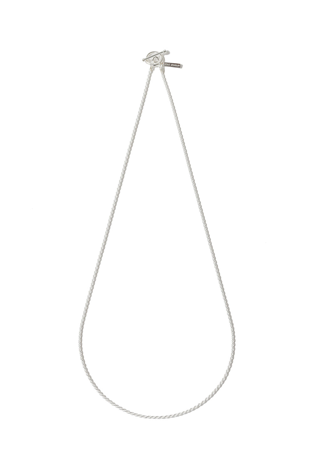 French Rope Link Necklace / Silver (XON043-60) XOLO JEWELRY(ショロ ジュエリー)