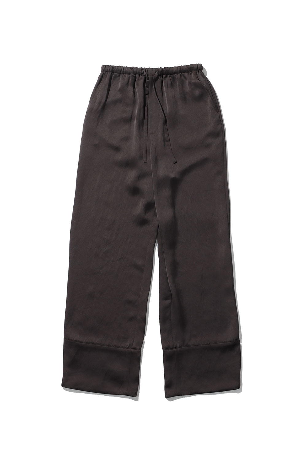 Satin Easy Pants - DARK BROWN (12610704) Todayful(トゥデイフル)｜Deepinsideinc.Store