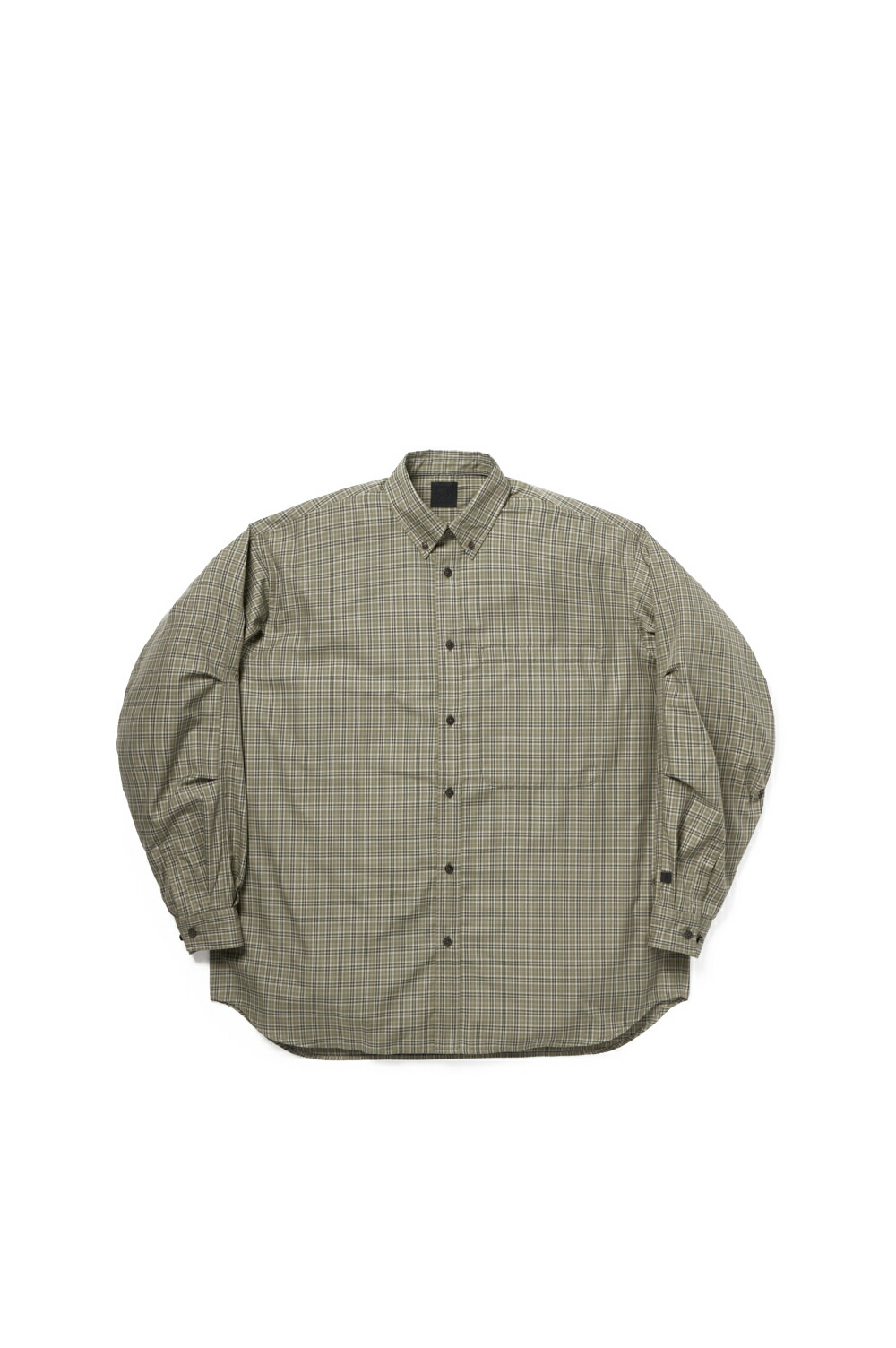 TECH BUTTON DOWN SHIRT L/S GREN PLAID - SAGE GRAY (BE-80026) DAIWA PIER39(ダイワ ピア39)