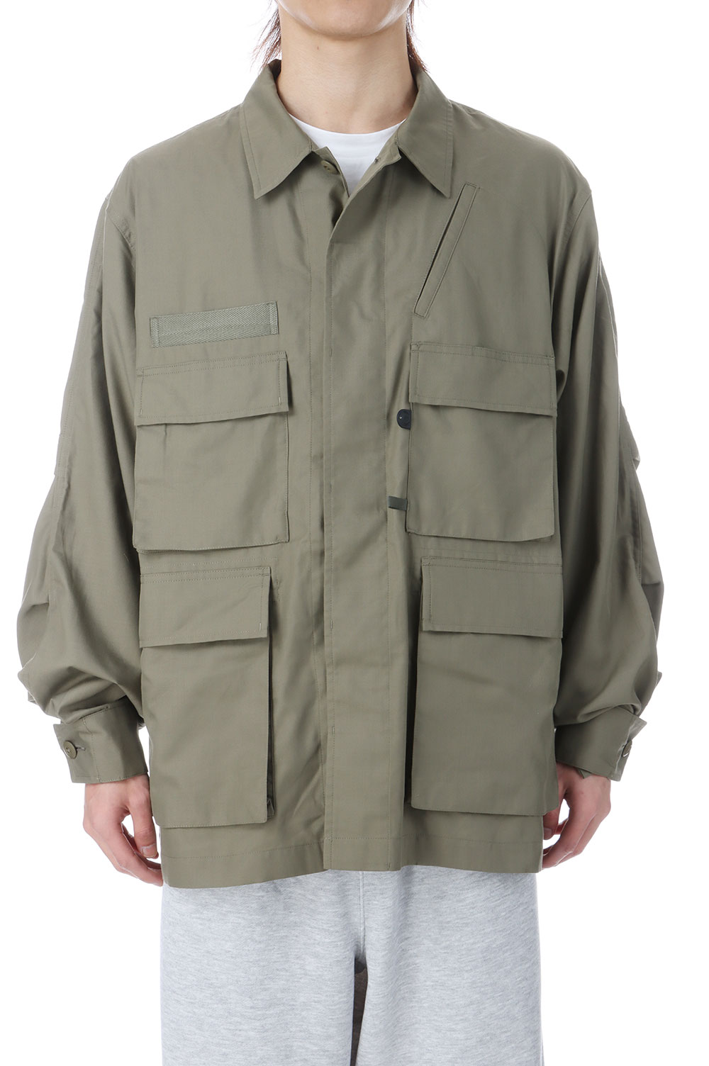 【P10倍】TECH MULTI FISHING POCKET MIL BDU SHIRT L/S - SAGE GRAY (BE-83026) DAIWA PIER39(ダイワ ピア39)