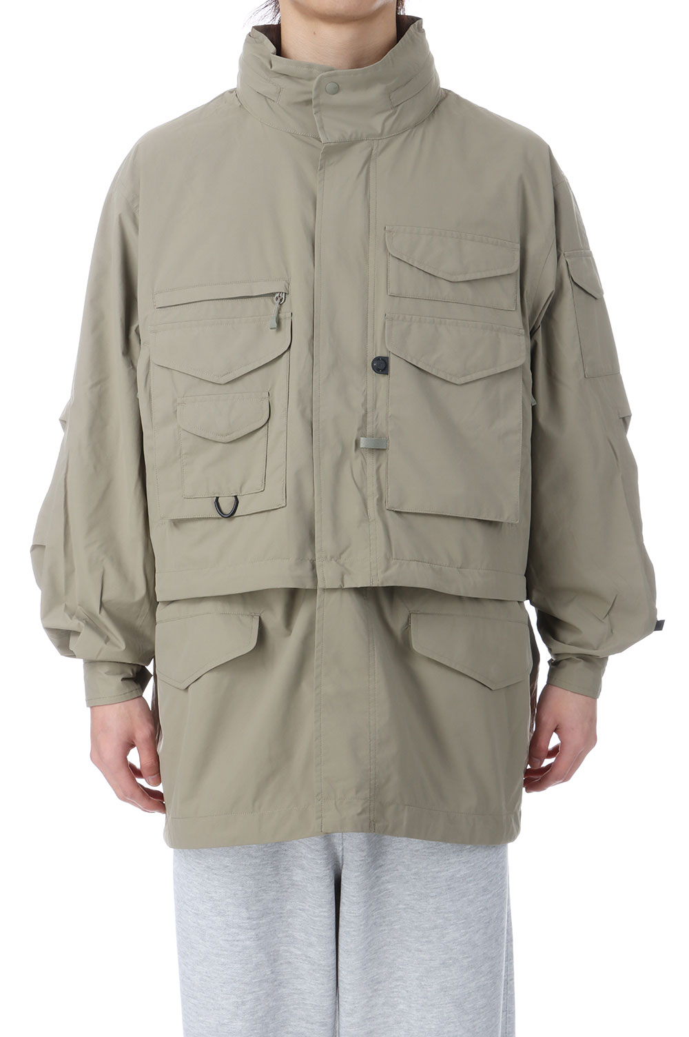 WINDSTOPPER(R) PERFECT MIL FIELD 2WAY JACKET - SAGE GRAY (BJ-12026) DAIWA PIER39(ダイワ ピア39)