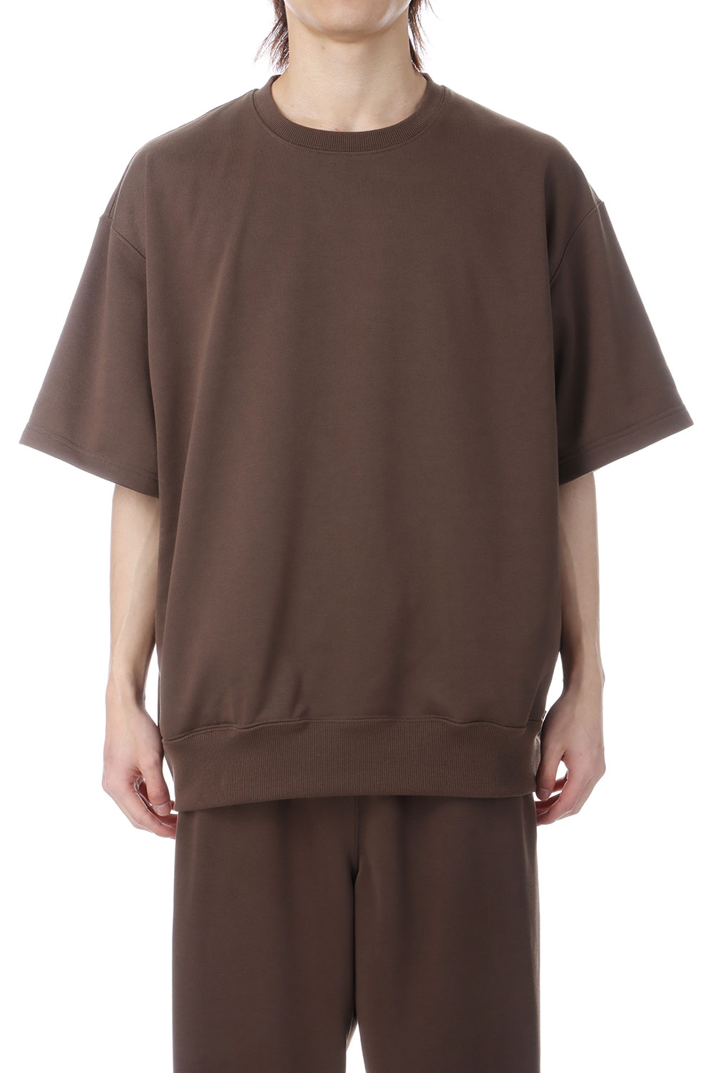 TECH SWEAT CREW S/S - BROWN GRAY (BE-51026) DAIWA PIER39(ダイワ ピア39)