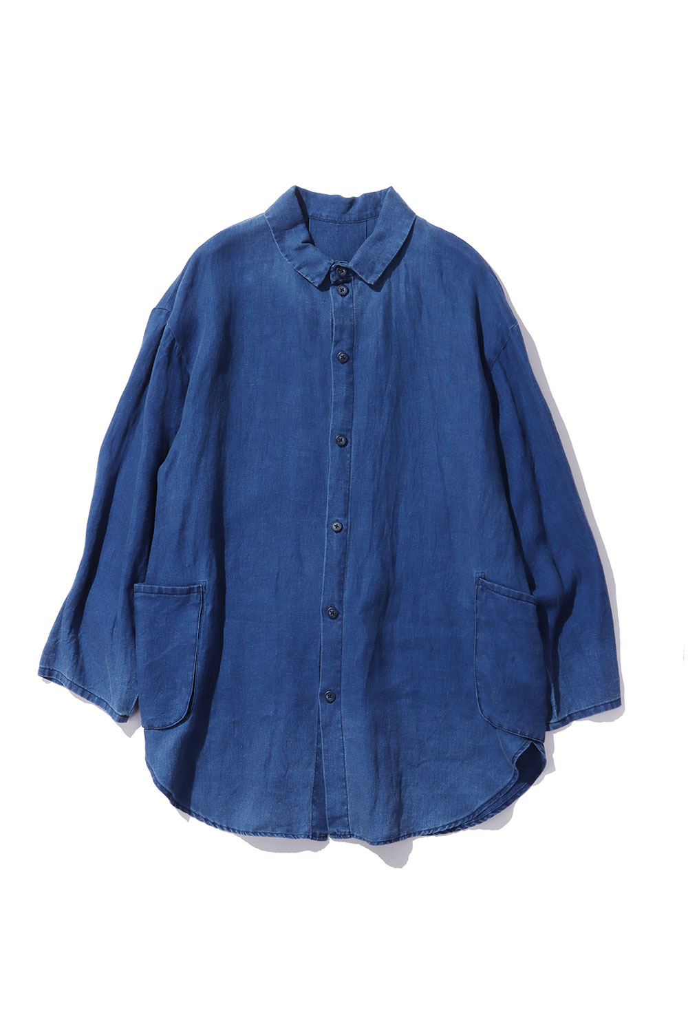 【P10倍】INDIGO LINEN SHIRT JACKET / BLUE (PC-021-3889) Porter Classic(ポータークラシック)｜Deepinsideinc.Store