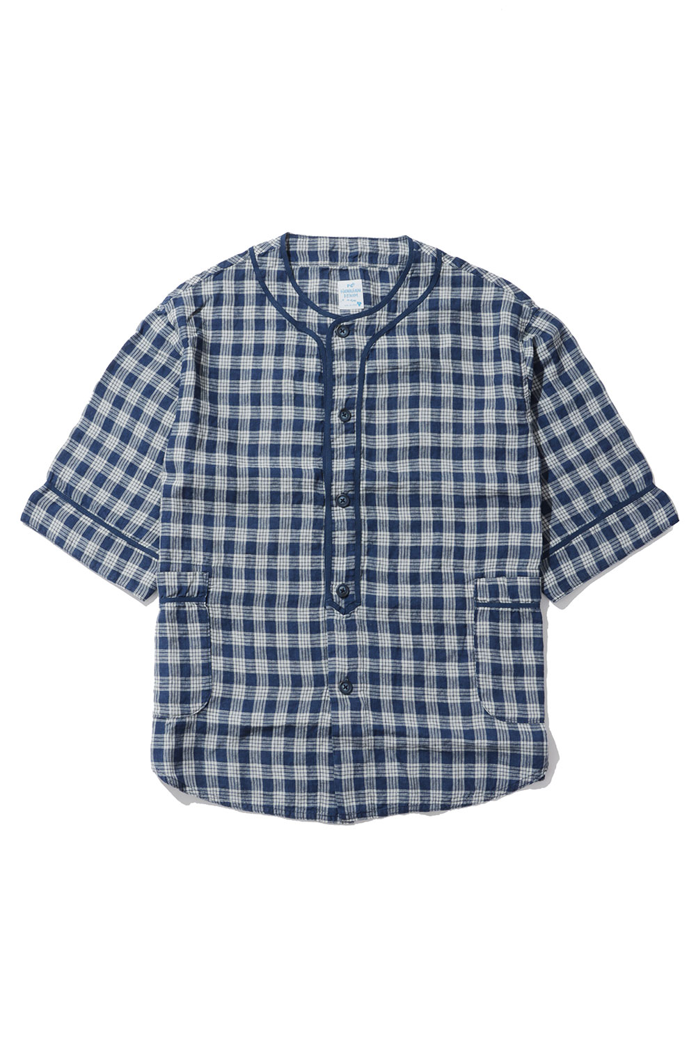 【P10倍】LINEN PALAKA BASEBALL SHIRT / NAVY (パソコン-002-3860) Porter Classic(ボーイ古典派音楽)