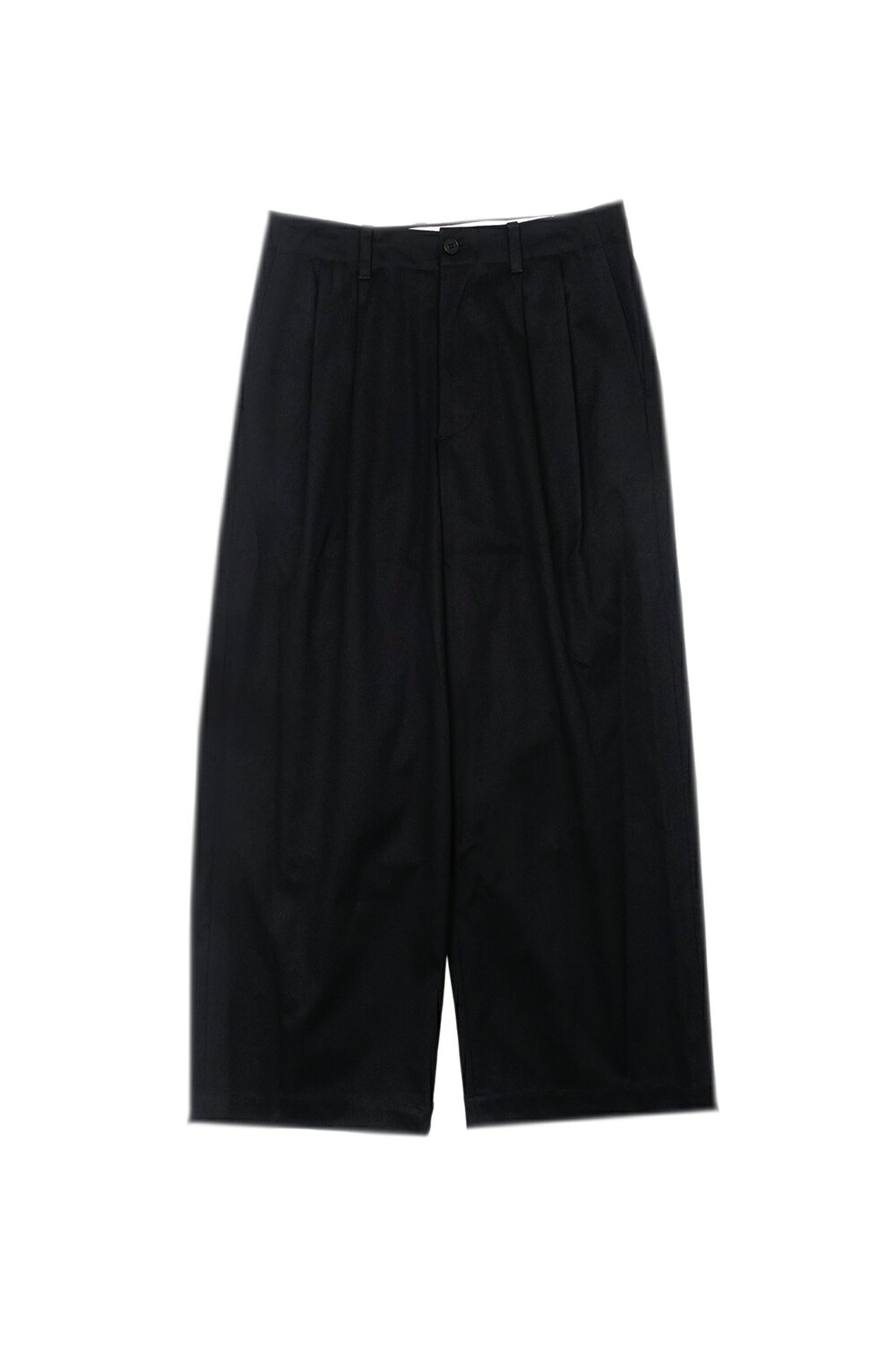 2TUCK WIDE CHINO TROUSERS - NAVY (253-60502) Universal Products(ユニバーサルプロダクツ)