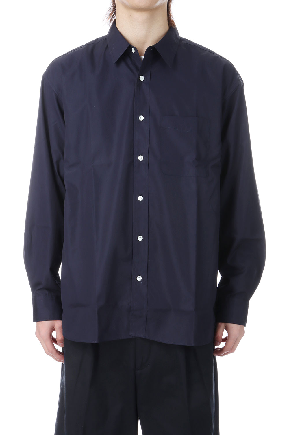 L/S REGULAR SHIRTS - D.NAVY (253-60305A) Universal Products(ユニバーサルプロダクツ)