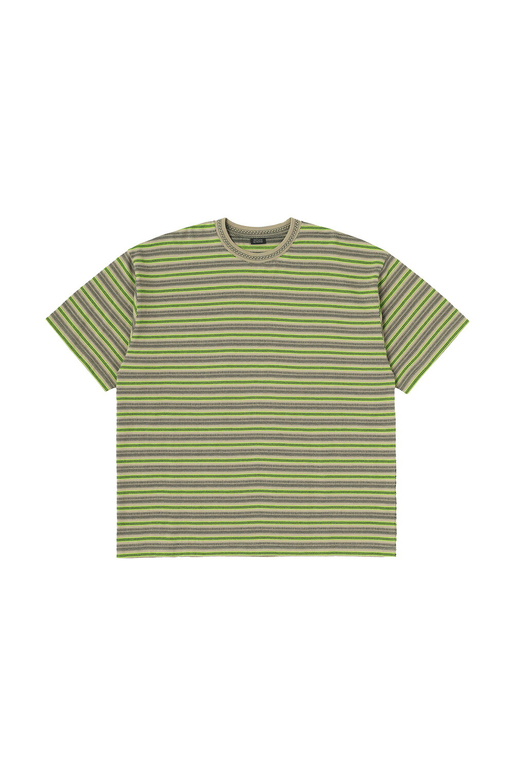 【P10倍】Jacquard Striped S/S Tee - Olive (SD26S-CT06) SEDAN ALL PURPOSE(セダン オール パーパス)｜Deepinsideinc.Store