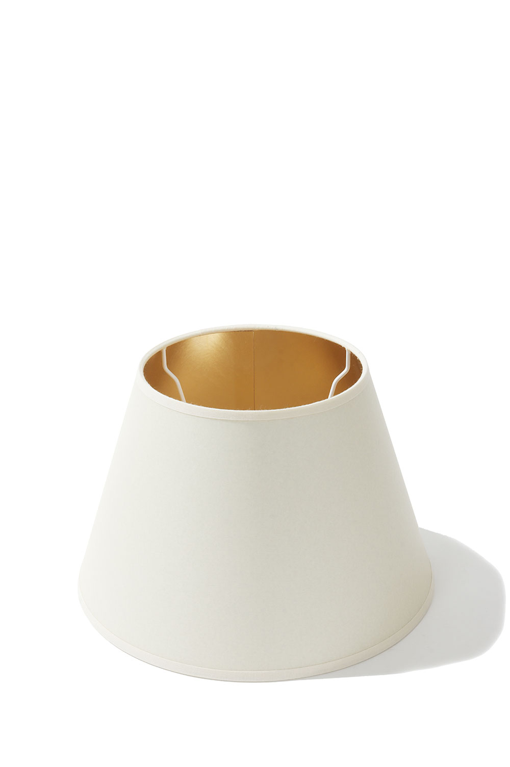 Lampshade Off-white with Gold Interior - 25cm (ABJPARB25D) Astier de Villatte(アスティエ ド ヴィラット)｜Deepinsideinc.Store