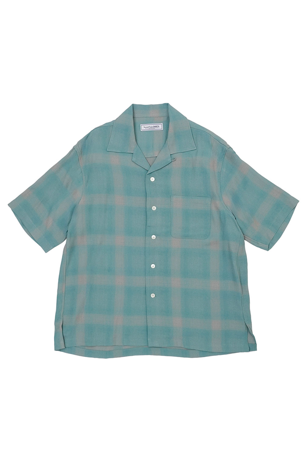 【P10倍】OPEN COLLOR S/S SHIRTS - GREEN (261-60302) Universal Products(ユニバーサルプロダクツ)