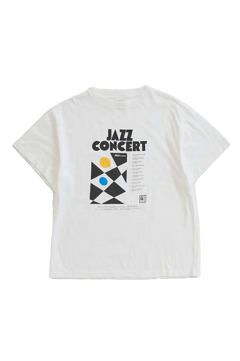 JAZZ CONCERT TEE - 01 WHITE (26SMSCU09) Shinzone(シンゾーン)