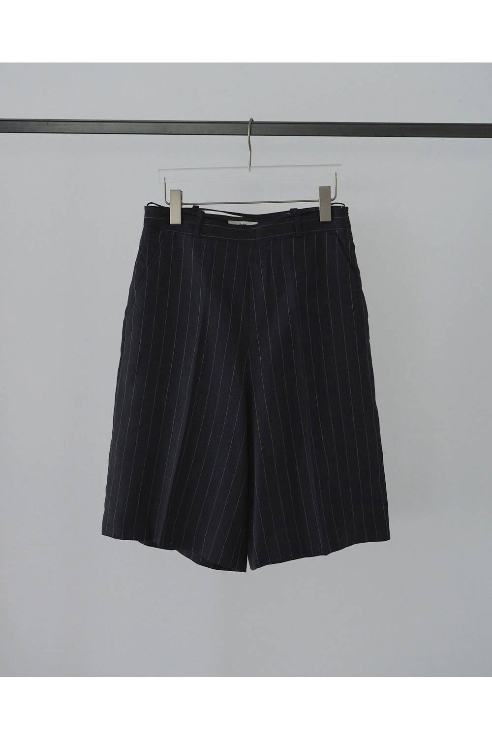 Linen Half Pants - NAVY (62610705) anuke(アンヌーク)