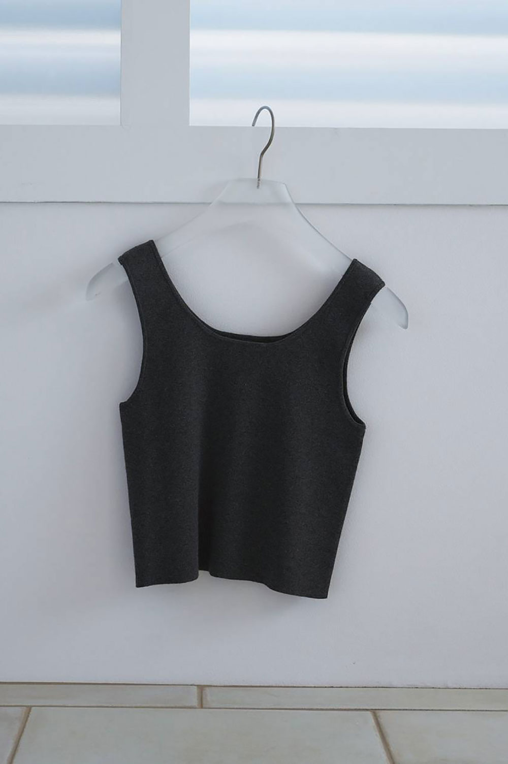 Short Knit Tanktop - CHARCOAL GRAY (62610524) anuke(アンヌーク)