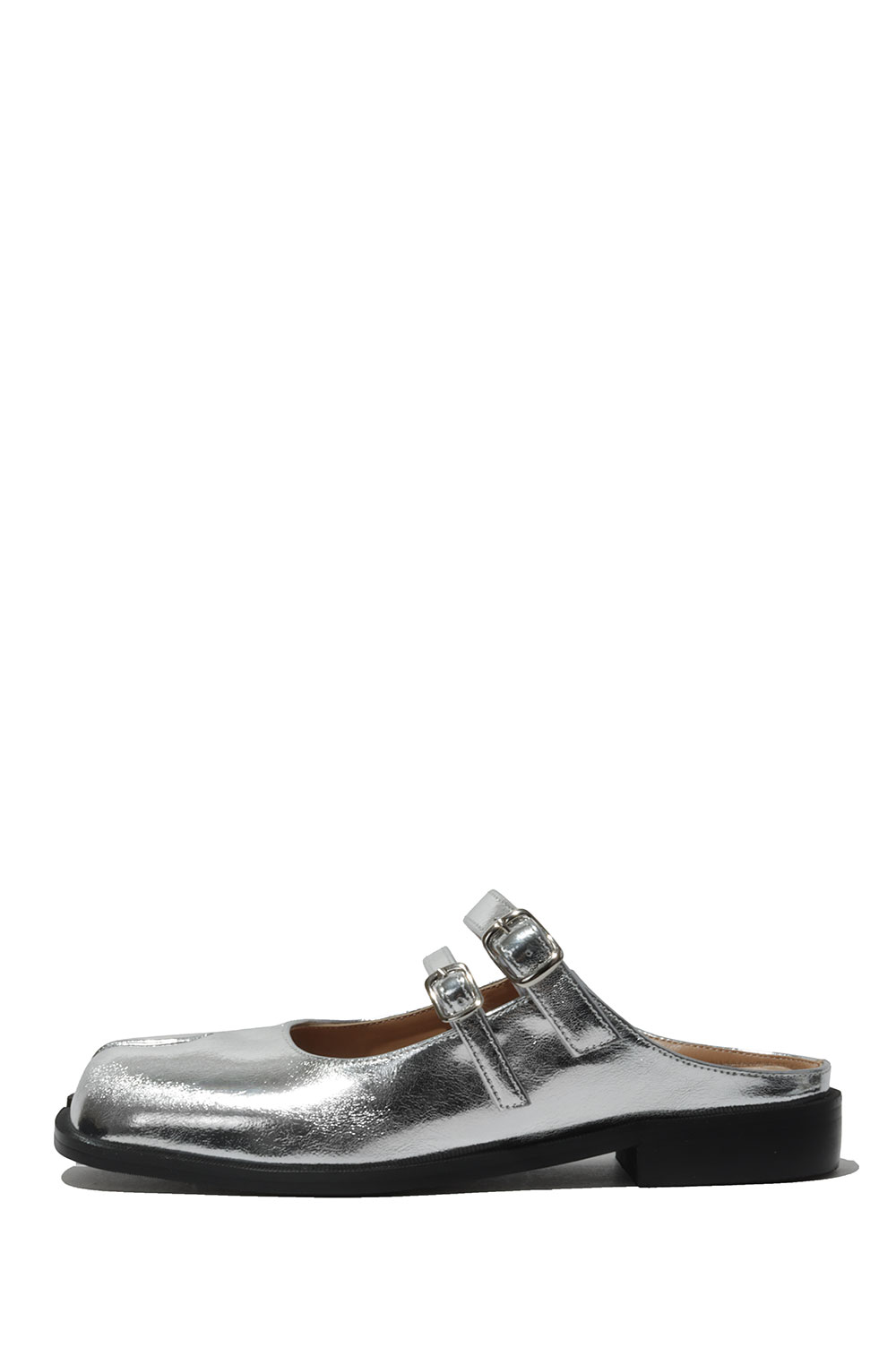 Double Buckle Mule - Silver (PAES_20255) PAES(ペイズ)