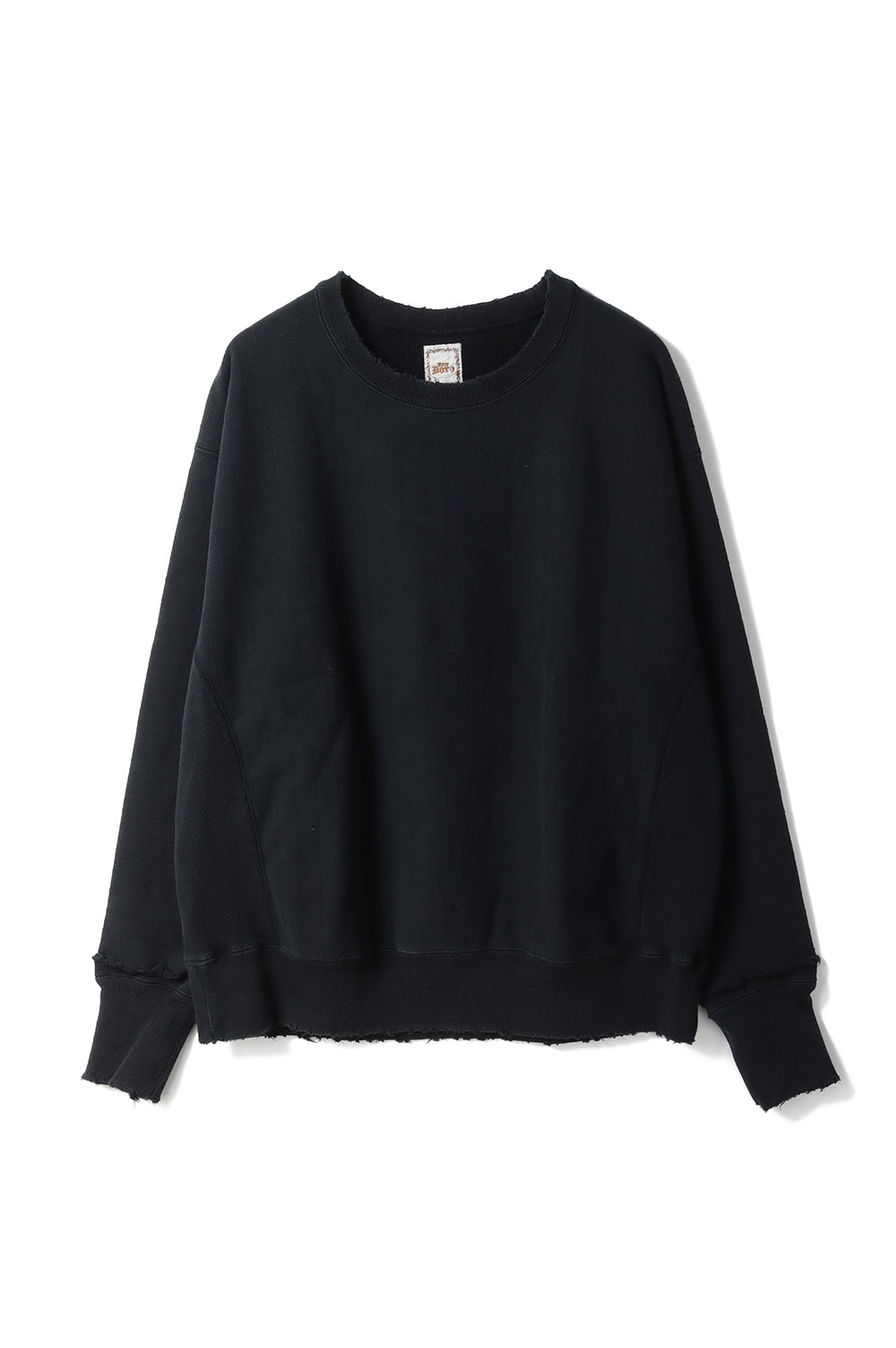 Dear Boro Sashiko Crew Neck Sweatshirts - BLACK (793-6132002) DEAR BORO(ディアボロ)