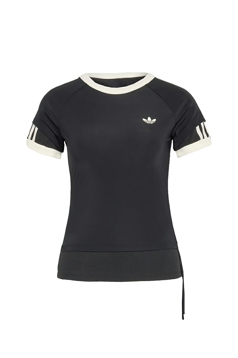 DOUBLE LAYERED CALI TEE - BLACK (RC2605OW006)  Originals -Women-(アディダスオリジナルス)