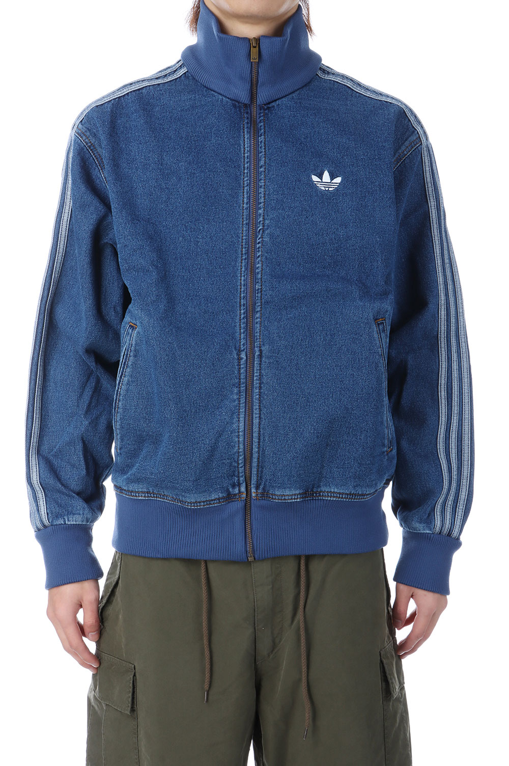 アディダス オリジナルス adidas Originals メンズ アディカラー デニム ファイヤーバード トラックトップ [CV103/KD1517 SS26] ADICOLOR DENIM FIREBIRD TRACK TOP トップス トラックジャケット ジャージ ブルー ミディアムヴィンテージデニム 正規取扱店 photo688542_src.jpg