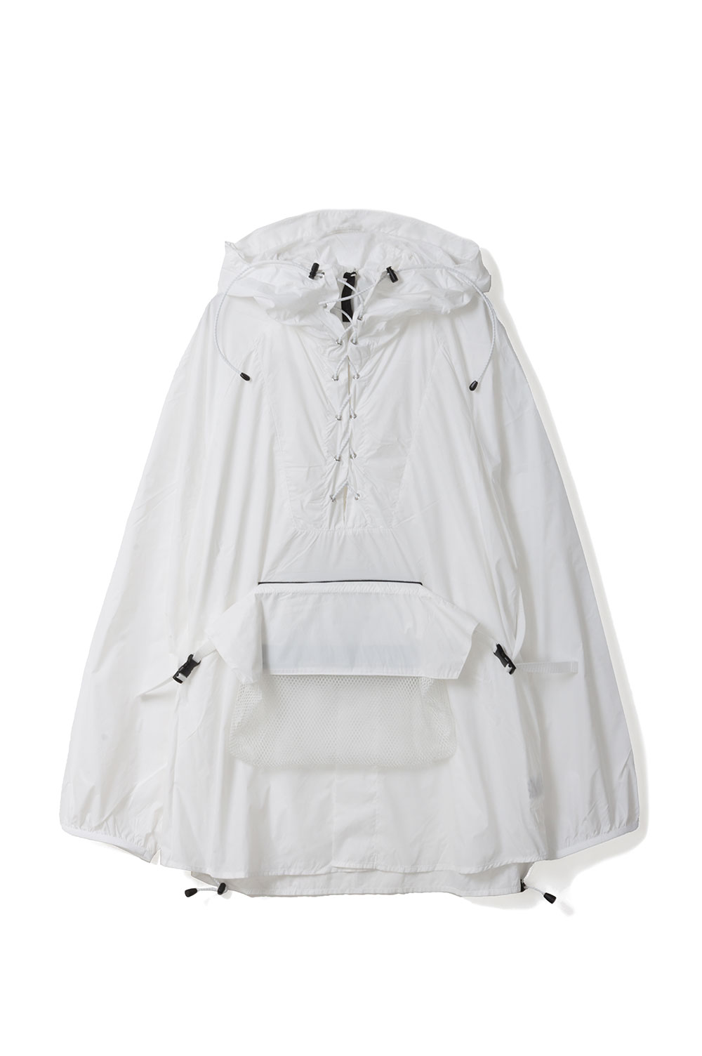 WT x JM NYLON PULL OVER - WHITE (26SS-2-W) Jun Mikami(ジュンミカミ)