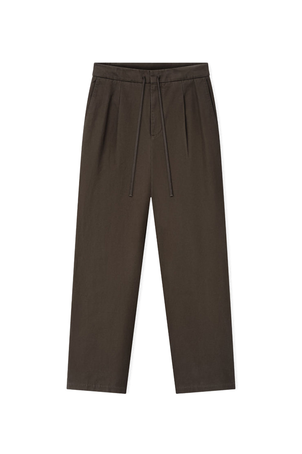 【P10倍】PLEAT FRONT PANT - BROWN (130SP268523F) ESSENTIALS(エッセンシャルズ)