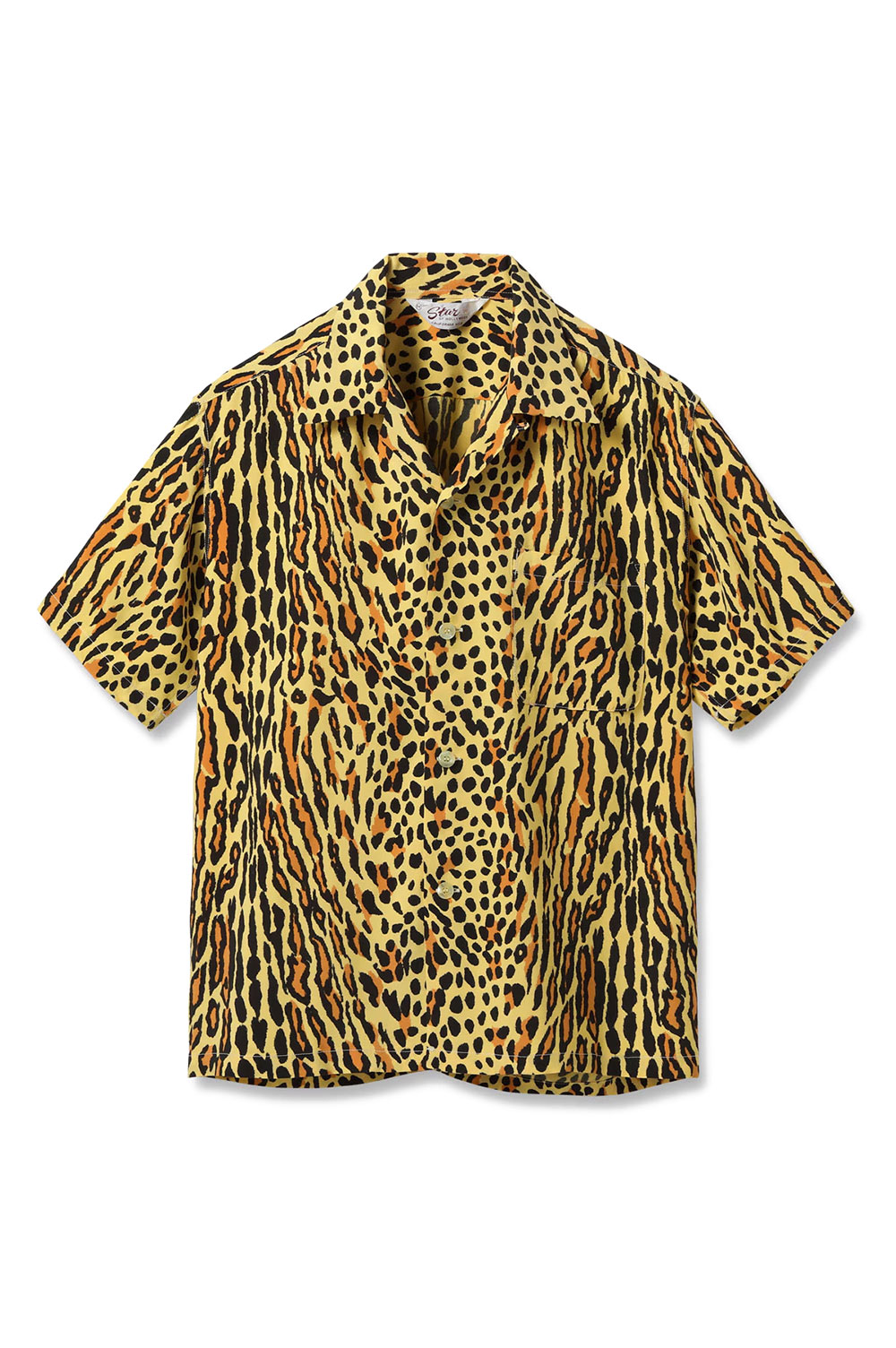 【P10倍】HIGH DENSITY RAYON S/S SHIRT / YELLOW (SH39708) STAR OF HOLLYWOOD(はやりっ児オブハリウッド)