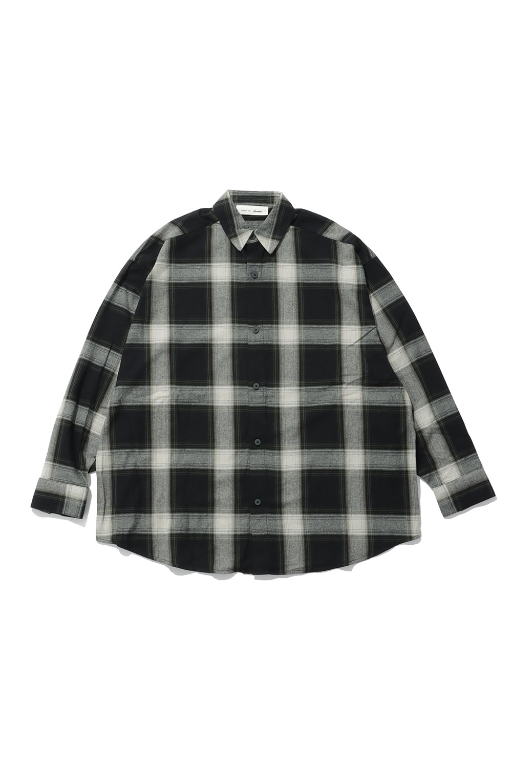 BUTTON UP SHIRT - IRON GREY PLAID (RW00308) ESSENTIALS(エッセンシャルズ)｜Deepinsideinc.Store