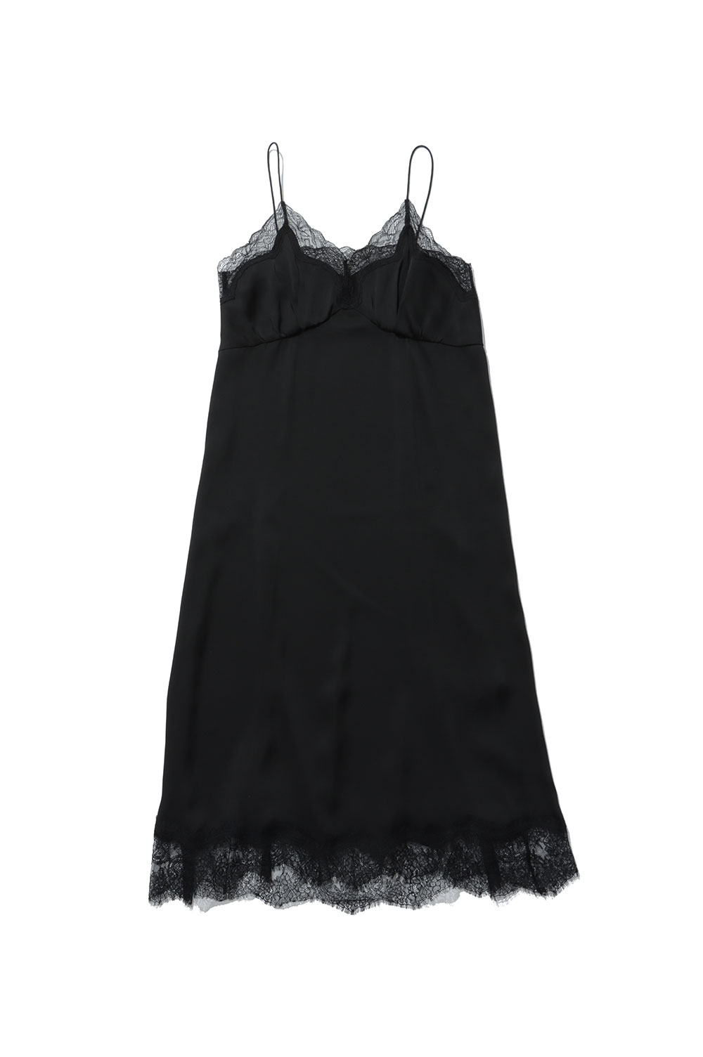 Satin Lace Dress - BLACK (12610317) Todayful(トゥデイフル)｜Deepinsideinc.Store 19,536円