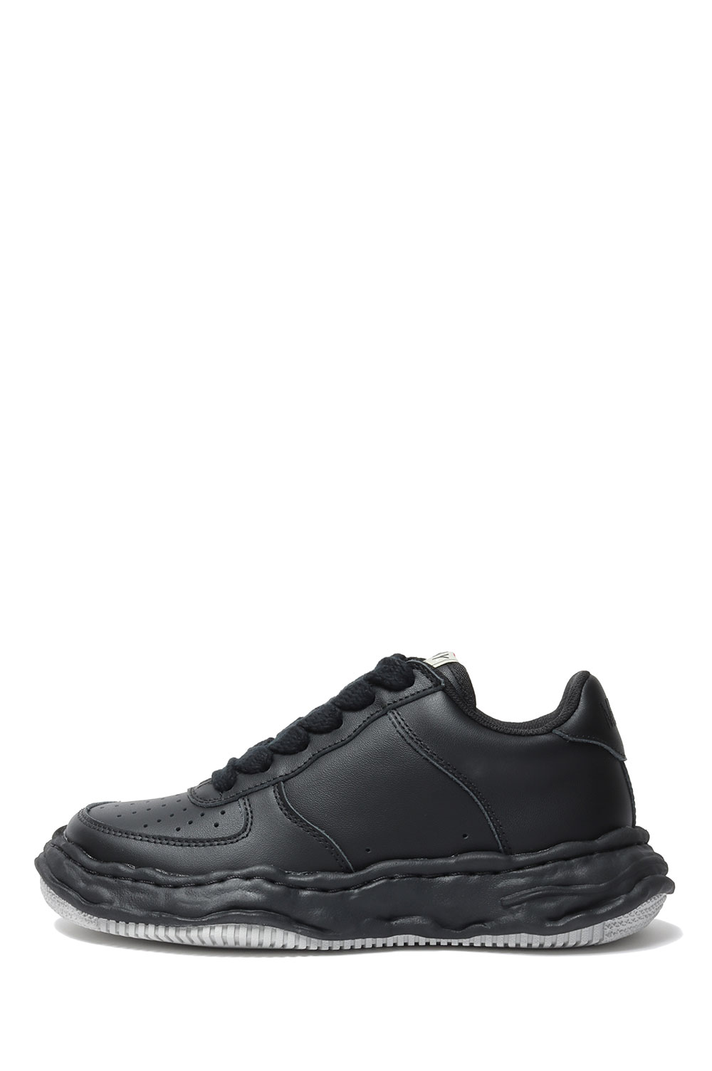 WAYNE/ Leather Low-Top / BLACK/BLACK (A07FW702)* MIHARA YASUHIRO(ミカラ ヤスヒロ)
