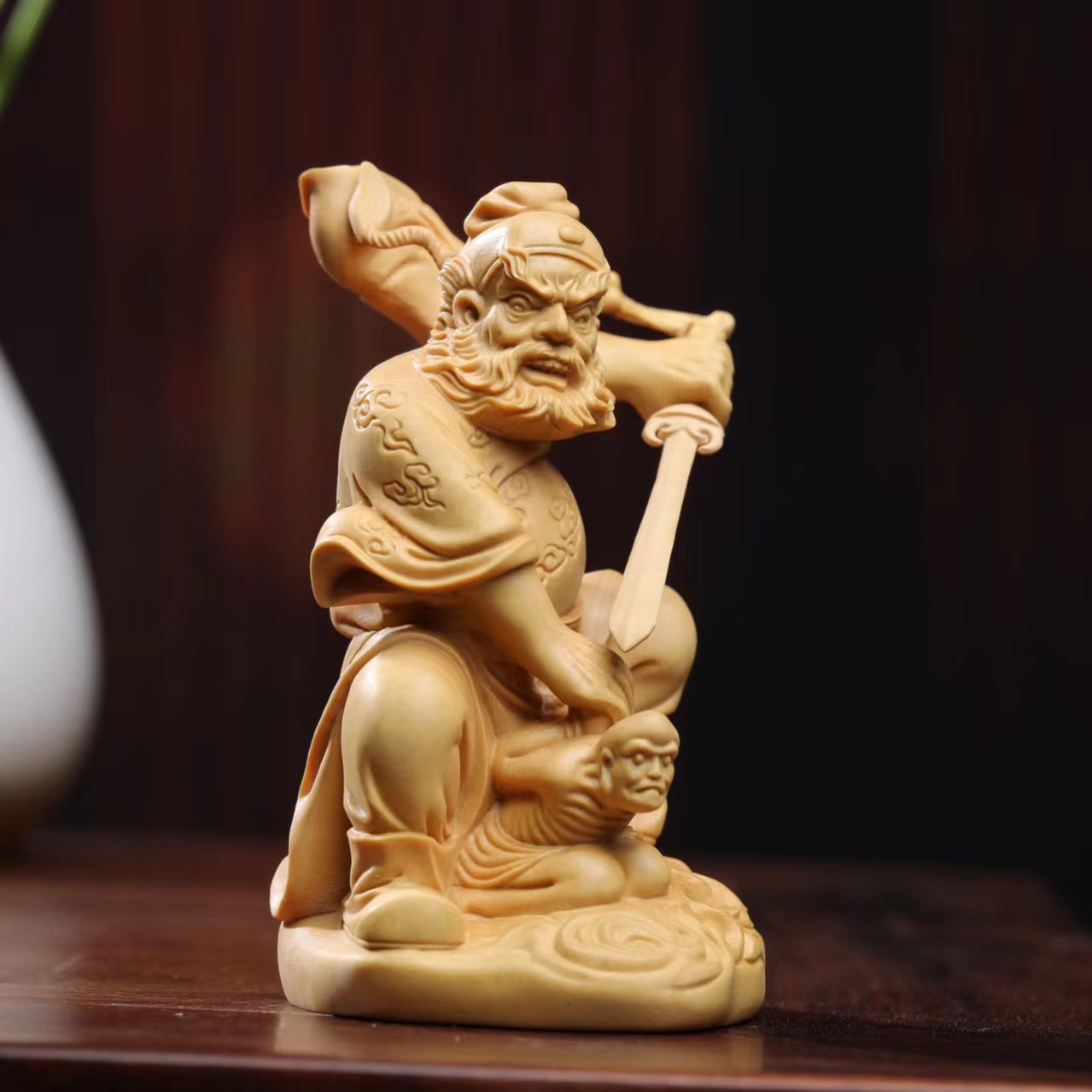 楽天市場】南雲作 五月人形 伊予一刀彫り 【鍾馗】 鍾馗人形 鍾馗飾り