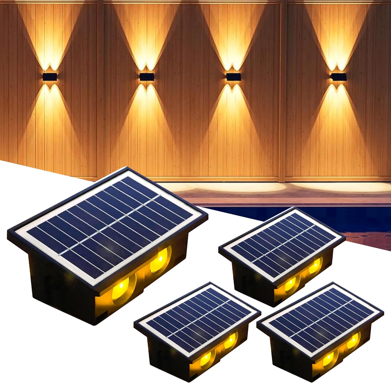 楽天市場】ソーラーライト 屋外 防水 上下発光【1200mAh大容量