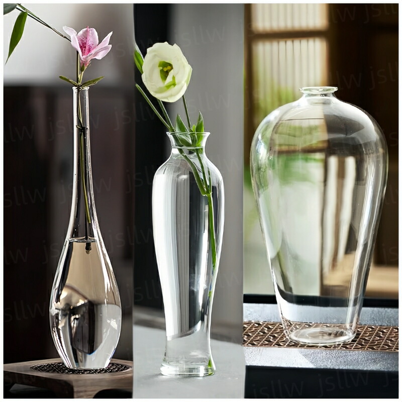 ガラス製　花瓶 花瓶 花びん 通販 フラワーベース ガラス 一輪挿し 花器 おしゃれ 花束
