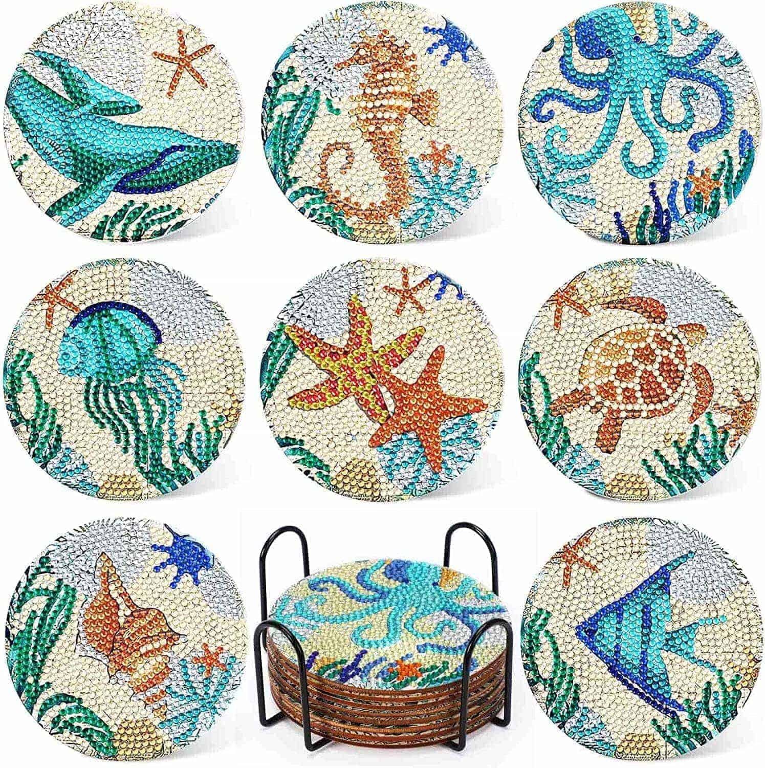 専用★観葉植物&海の動物　2点セット　★ ダイヤモンドアート ペイントジェム jscy-yf-782.jpg