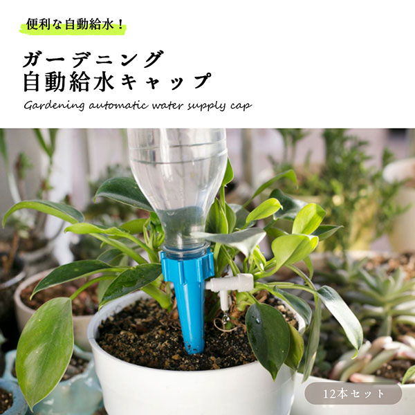 まとめ買い】 水やり 自動 ガーデニング 給水 キャップ 自動給水 自動散水 じょうろ 植物 花 園芸 12個セット qdtek.vn