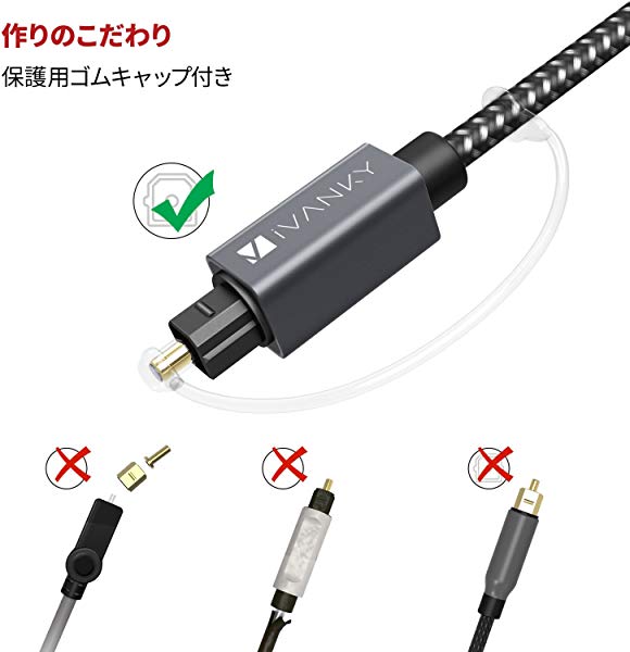 楽天市場 光デジタルケーブル 角型 4 5m Toslink 光ケーブル サウンドバー Tvスピーカー テレビ Ps4 Dacdolby Digital 7 1chまで対応 光デ Deer Shop