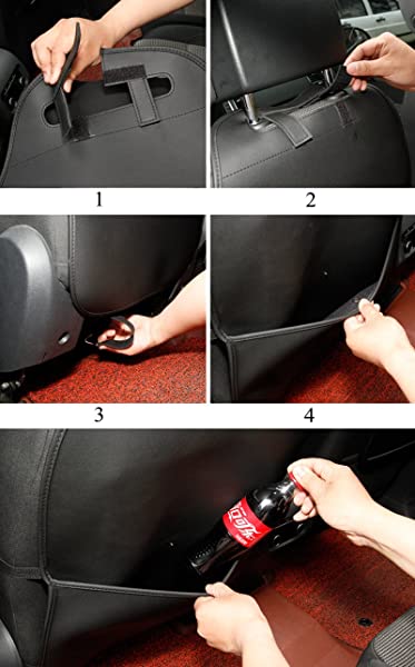 車用 キックガード 汚れ防止 車オートシートバックカバー 子供のためのキックマット 蹴り防止 汚れ防止 取付簡単 100 防水 カー Schwimmbad Delphine De