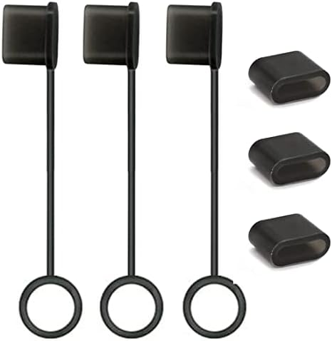 USB Type-C 保護カバー キャップ 脱落防止 シリコン製 ソフト リード付 USB C ケーブル コネクタカバー キャップ 防塵 防湿 防錆 端子保護キャップ 保護カバー 黒 6個入タイプC オス用